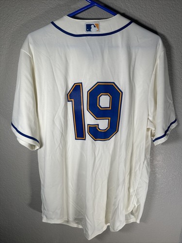 Jay Buhner Seattle Mariners Cream Stitched Jersey Majestic Coolbase NWT Size L - Picture 6 of 6