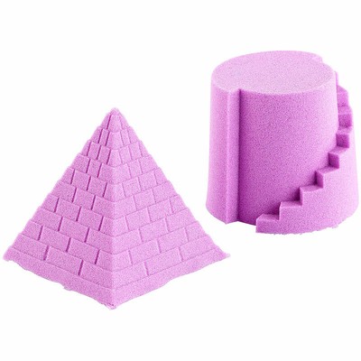 Playtastic Kinetischer Sand, formbar und formstabil, fein, violett, 500 g
