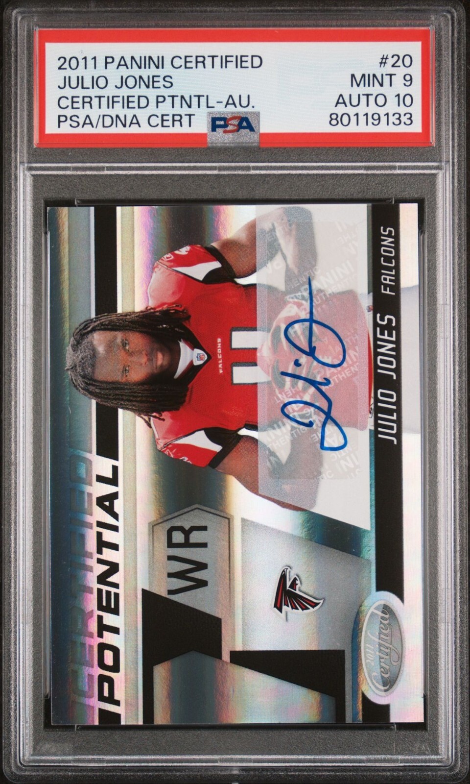 Julio Jones Panini Certified Certified Potential #20 Autograph