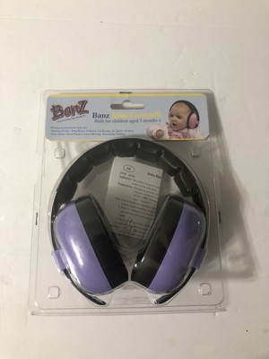 Baby Banz Earbanz Infant Hearing Protection, Purple, 0-2 Years (9330696015417)