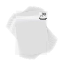 100 Acid-Free Clear Sleeves for 8x10 Photo Prints and Mats