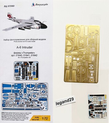 Microdesign 072060 PE & 3D Detail Set for Grumman A-6 Intruder (Trumpeter) 1/72