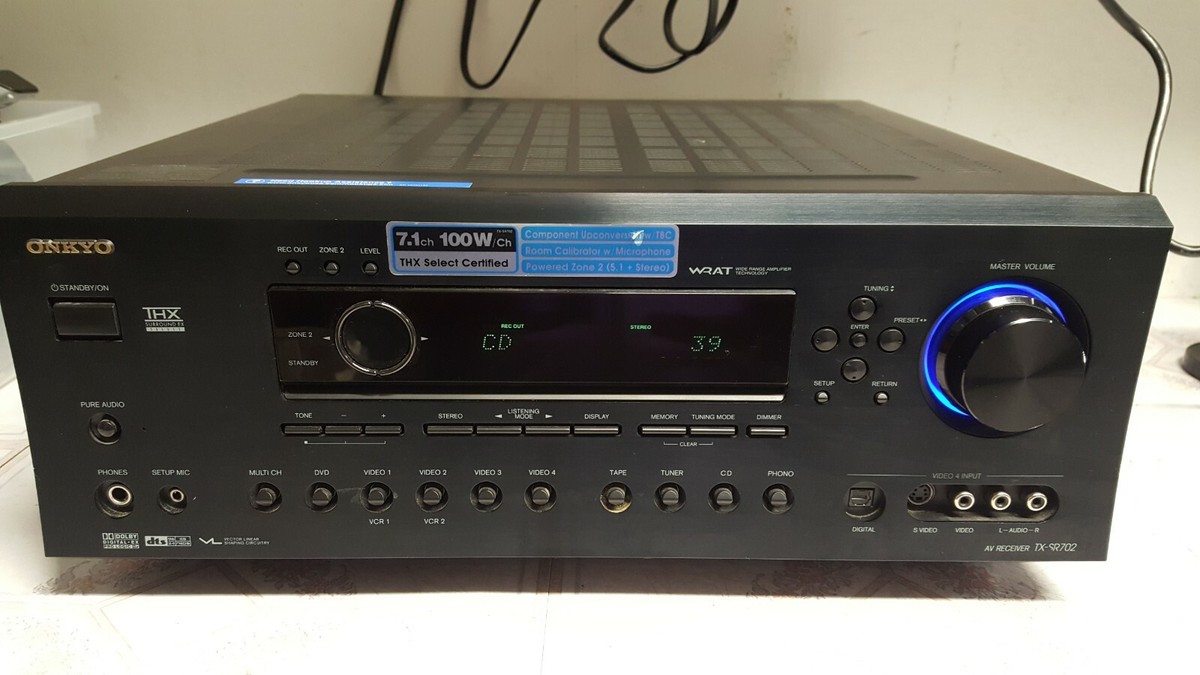 Vintage ONKYO TX-SR702 - 7.1 Ch Home Theater Surround Sound
