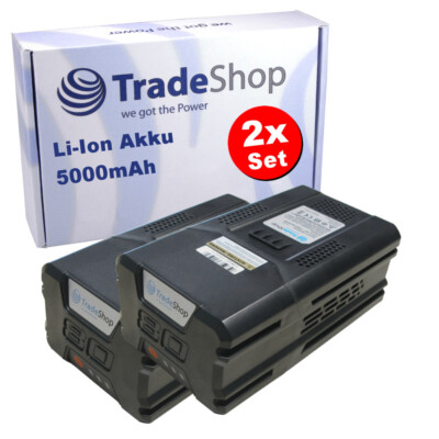 2x Akku 80V 5000mAh kompatibel mit Greenworks Rasenmäher Kettensäge Heckenschere