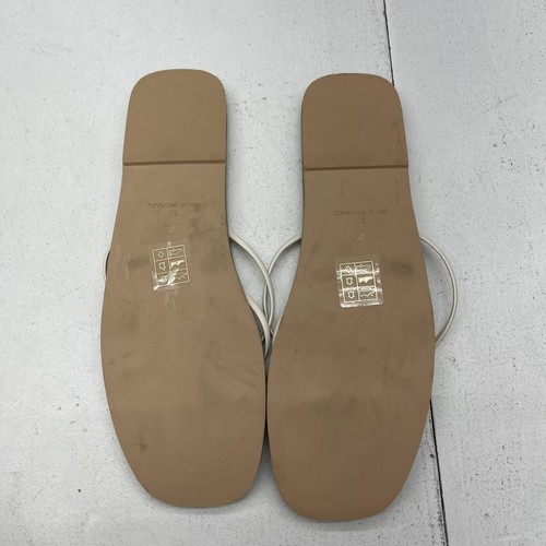 Splendid White Strapy Thong Slip On Sandals Women’s Size 10 - Picture 6 of 7