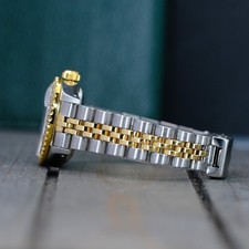 Rolex Datejust 6917 26mm White MOP Custom Diamond Dial & Bezel Gold/SS Watch 5