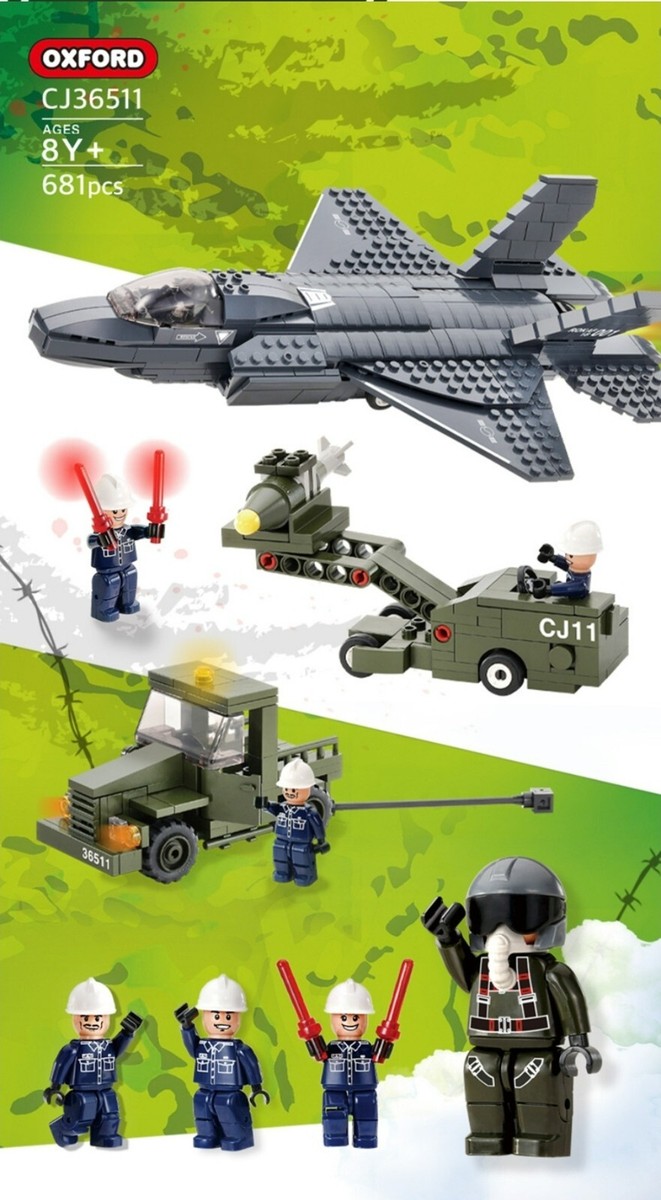 Oxford Cobra Combat Team Air Force Wing TEAM Military Brick Block