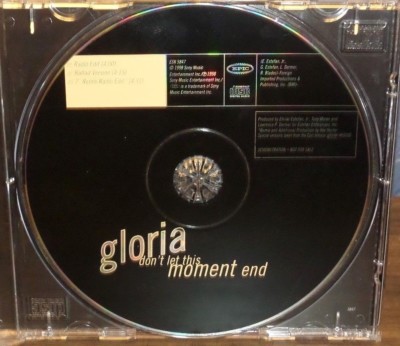 GLORIA ESTEFAN DON'T LET THIS MOMENT END 3 TRACK PROMO CD SINGLE