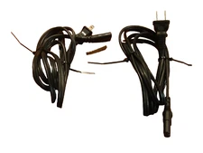 2 Linetek & Sang Nong Power Cords 2-Prong 7A 125V 6FT.