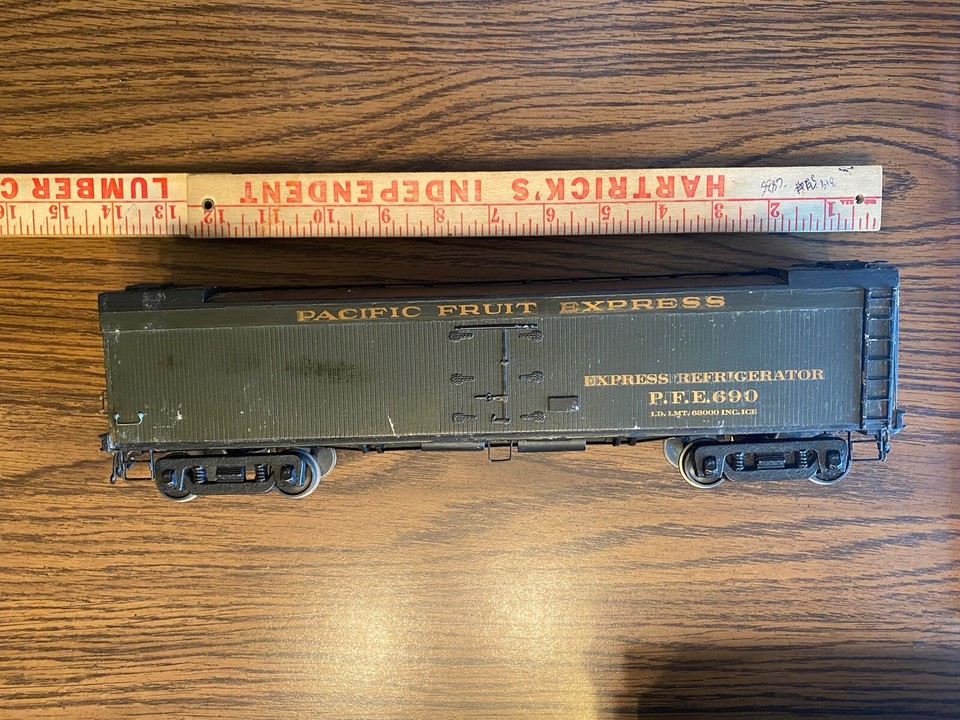O Gauge Wood Reefer Car Pacific Fruit Express eBay