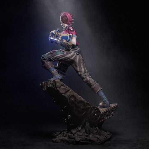 Vi, Arcane, Resin Scale 1:9 Model Kit painted 3d Printed GK Statue Figure - 第 3/5 張圖片