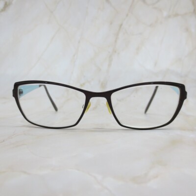 Superflex Eyeglasses Frame SFK-96 C1 Kids Black Brown Full Rim Cat Eye 47-17-130