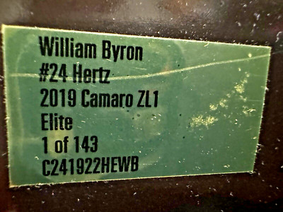 WILLIAM BYRON 1/24 ELITE 2019 HERTZ 1 OF 143