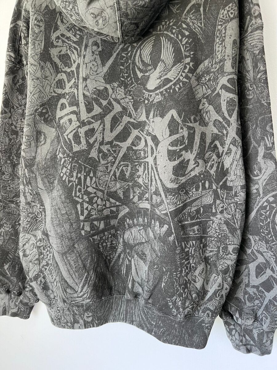 Supreme Liberty Hooded Sweatshirt - Size XL - Washed Black Supreme Liberty Hooded Sweatshirt - Size XL - Washed Black