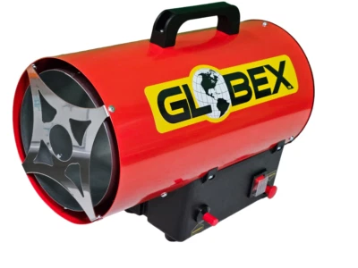 GLOBEX GENERATORE ARIA CALDA 15KW A GAS STUFA CANNONE RISCALDATORE 320MQ/H COMPLETO