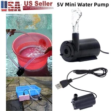 USB Micro Submersible Mini Water Pump for Fish Tanks Aquarium Fountain DC Motor
