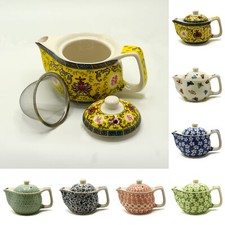 Teapot Small Ceramic Herbal Designs Kitchen Tea Pots Stunning House Warming Gift
