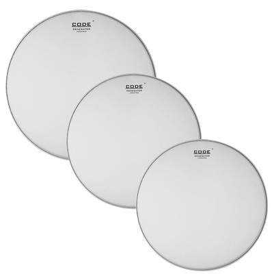 CODE Generator beschichtet Tom Rock Drum Head PACK 10,12+16''