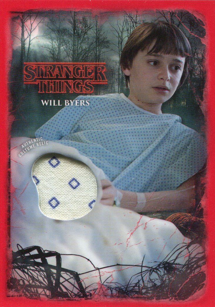 Stranger Things Upside Down Red [50] Wardrobe Relic Card Will Byers | eBay