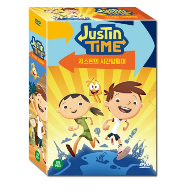 Justin's Time Adventure 7 DVDs set Kid Learning Animation in