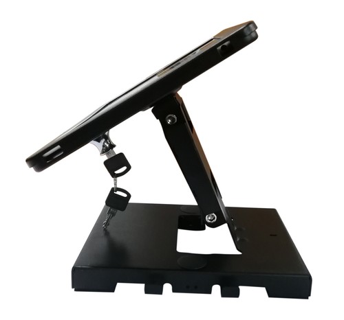 Abschließbare Tisch und Wandhalterung für iPad Air 1 2 Pro 9, 7 Zoll in Schwarz - Bild 7 von 8