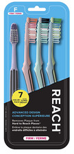 Advanced Design Toothbrush, Firm Bristles, 7 Count Value Pack
