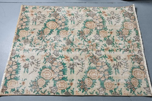 Turkish Rug, Entry Rugs, Wool Rug, Vintage Rugs, Floor Rugs, 3.1x4 ft Small Rug - Picture 3 of 6