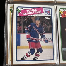 1988-89 Topps #121 Tomas Sandstrom  New York Rangers
