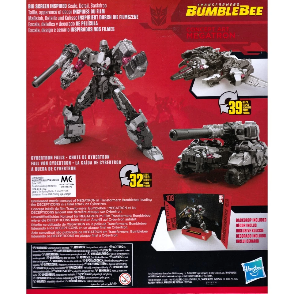 Transformers Bumblebee Studio Series Concept Art Megatron 109 Nuevo Envío Gratis Foto 3 de 4