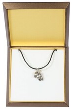 Bull Terrier, Bully I - Dog necklace in gift box, silver-plated locket for dog f