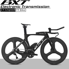 BXT Carbon Time Trial Bike L-TWOO Electronic Shifting 2x12s Carbon TT Bike