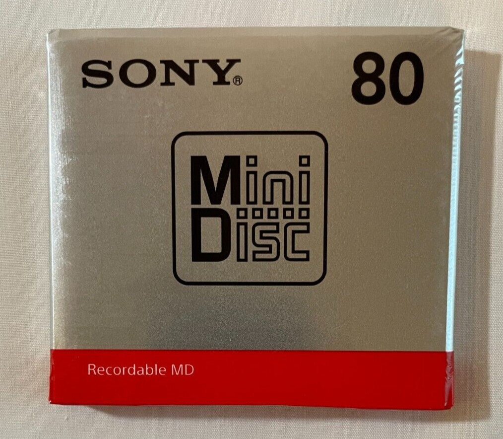 1 pz Sony MD Minidisc 80 minuti registrabile supporto vuoto mini disco Japan ...