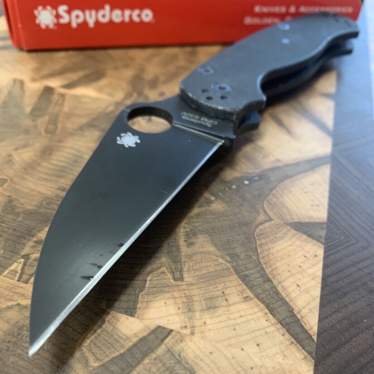 Spyderco PM2 Paramilitary 2 S30V Wharncliffe DLC Cutlery Shoppe