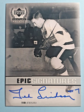 Ted Lindsay Certified Auto 1999 Century Legends Epic Signature NM-M Upper Deck