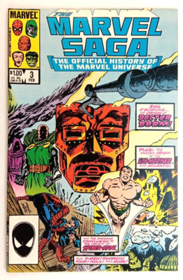Marvel Saga the Official History of the Marvel Universe #3 1986 Comic Book F/VF