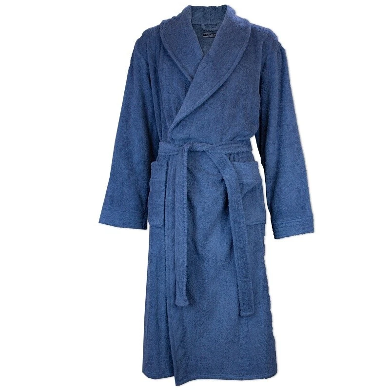 Buy Susannah Cotton Men's Dressing Gown Lightweight Robe Dark Blue Bird Robe  Male Bathrobe 100% Organic Yukata Kimono Robe for Men Online in India - Etsy