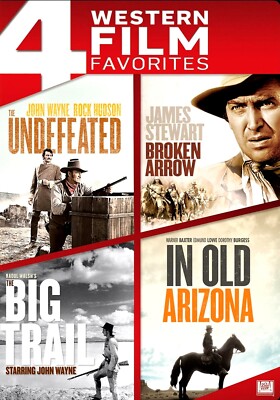 The Undefeated + Broken Arrow + The Big Trail  + In Old Arizona - John Wayne DVD