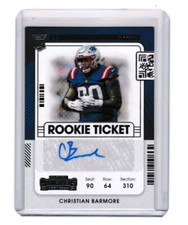 2021 Panini Contenders Christian Barmore Auto RC 163