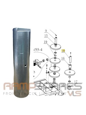 Drehbare 4 Säulen Hebebühne unter Plattformstift / Achse passend für SM65-51 / SM55LT-51