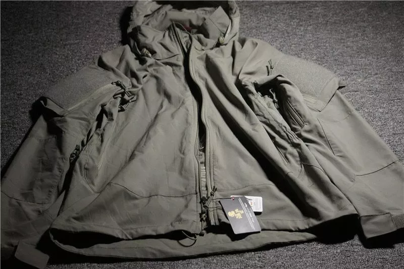 Tactical Nylon Soft Shell Zipper Coat PCU L5 Wind Coat Hiking