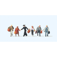 Preiser 75012 Spur Tt Figuren - Laufende Reisende Neu Ovp #KS28
