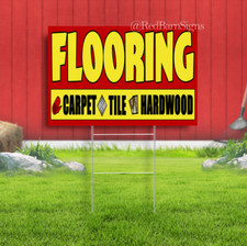 FLOORING Yard Sign with Optional Sizes (Made in the USA)