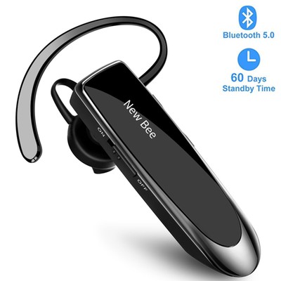 Bluetooth Kabellos Headset Wireless Freisprech Kopfhörer mit Mikrofon für iPhone