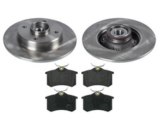 REAR BRAKE DISCS PADS SET FOR VAUXHALL CROSSLAND X 1.2 ABS RINGS BEARINGS FITTED