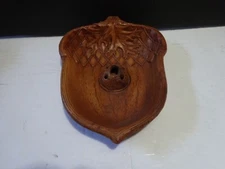 Vtg 1960 Acorn Faux Wood Resin Multi Products Inc USA Made Nut Bowl 10.25”x7.75