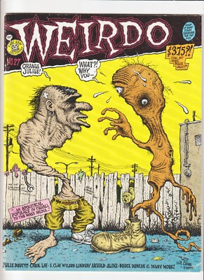 WEIRDO comic magazine #27 , CLASSIC ROBERT CRUMB + S CLAY WILSON P