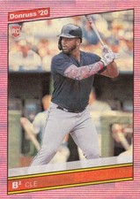 2020 DONRUSS PINK HOLO RC BOBBY BRADLEY INDIANS VARIATIONS PARALLELS - Y2806