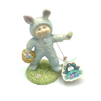 VTG 1985 Cabbage Patch Kids Porcelain Figurine Xavier Roberts Our Easter Bunny
