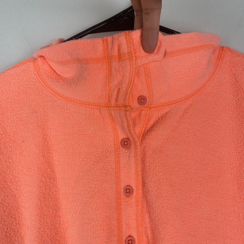 Urban Outfitters 100% Cotton Orange Oversized Sweater Sz M Pockets Mock Neck - Picture 10 of 10