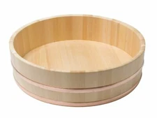 JapanBargain Japanese Sawara Cypress Wooden Sushi Oke Hangiri Mixing Bowl